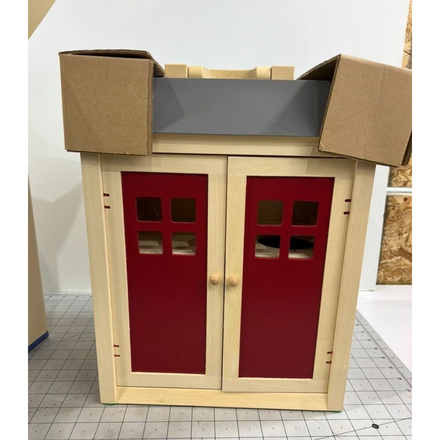 Pottery Barn Kids Augusta Firehouse Playset All Wood NIB New