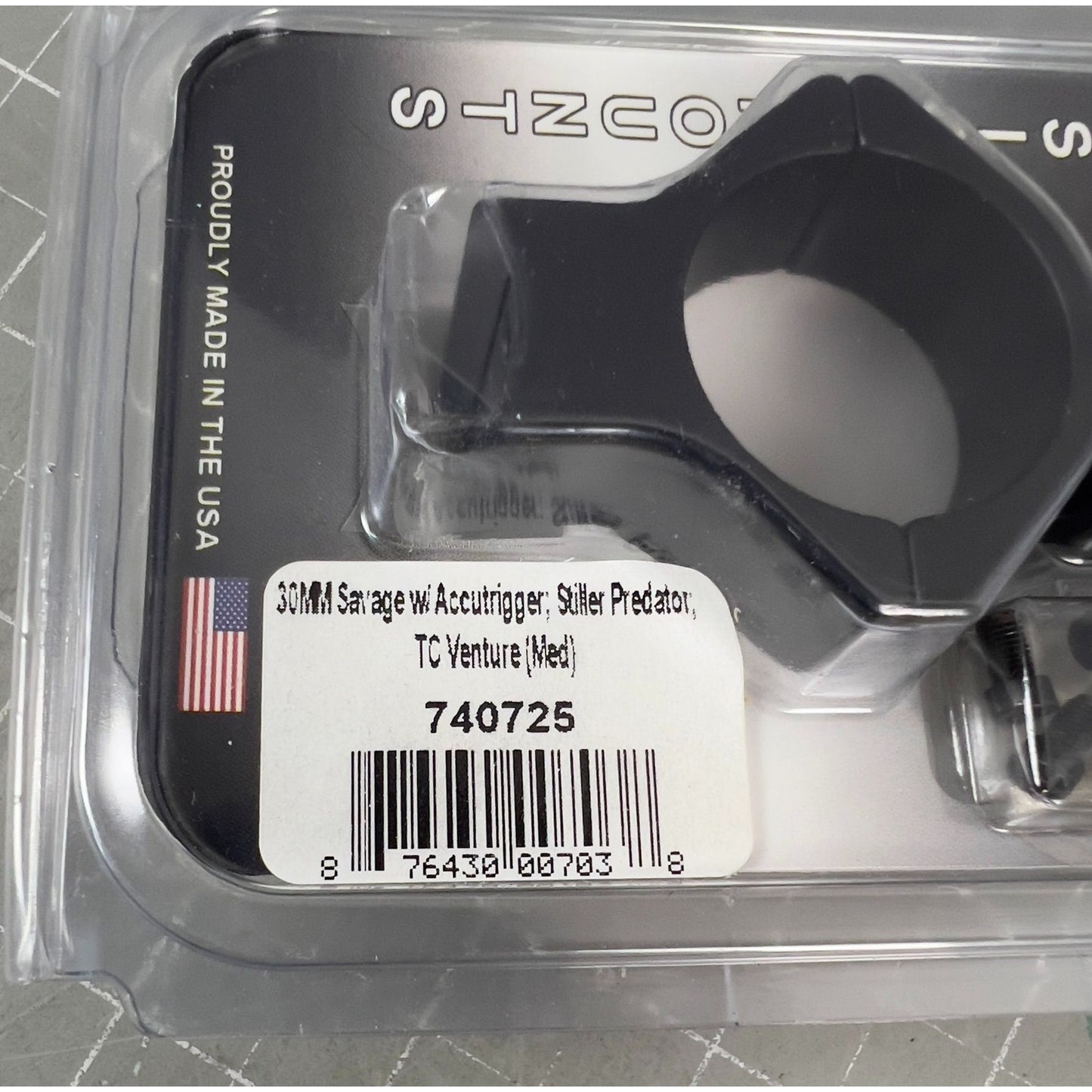 Talley 30mm Savage w/Accutrigger Stevens 200 Stiller Predator Venture Med 740725