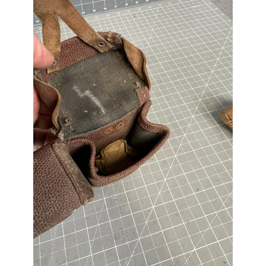Russian Mosin Nagant Ammo Pouch Soviet Army Surplus 2-Pair Leather Canvas Vintage Military Gear