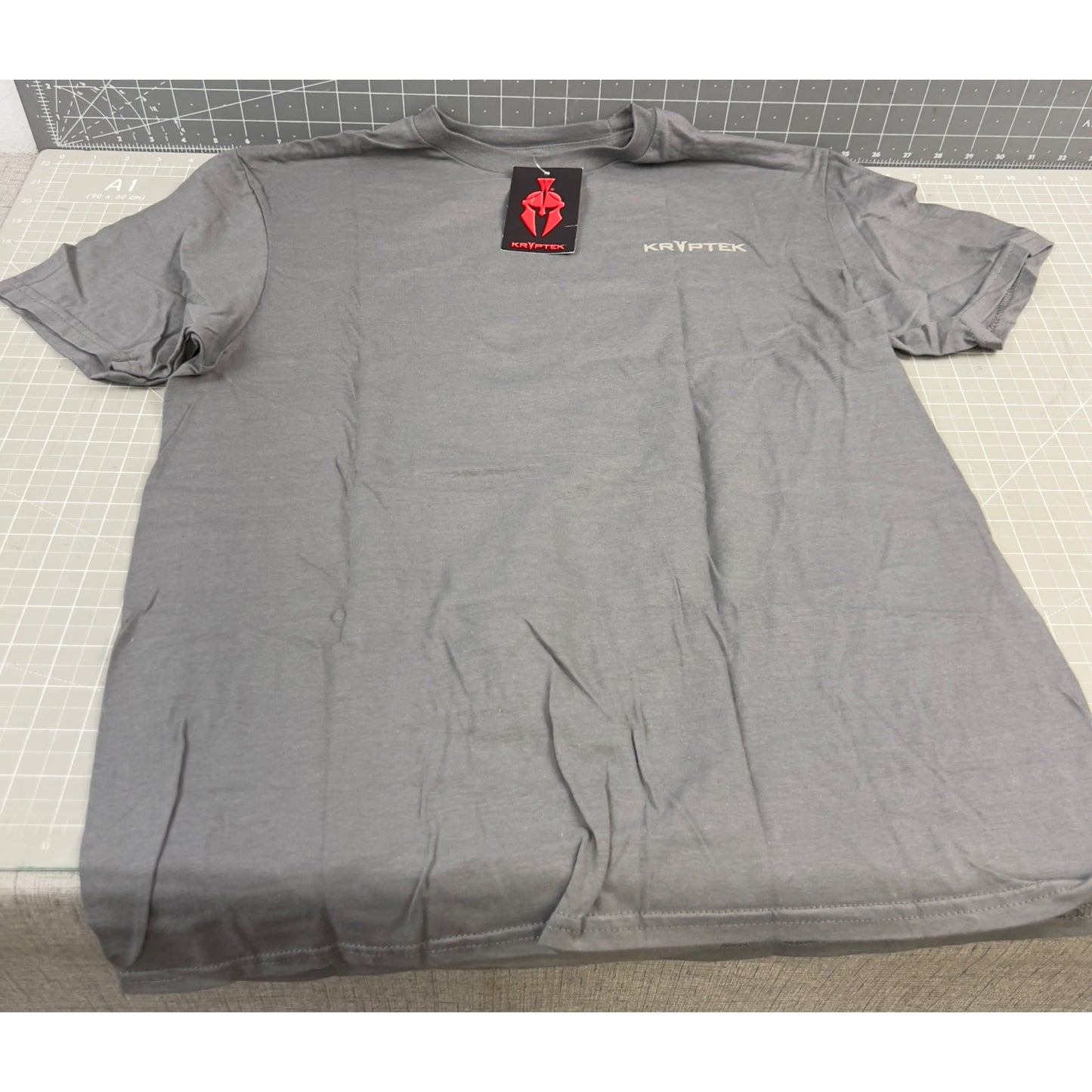 Kryptek Men’s Simple Flag Spartan T-Shirt Sz. M Charcoal Grey New
