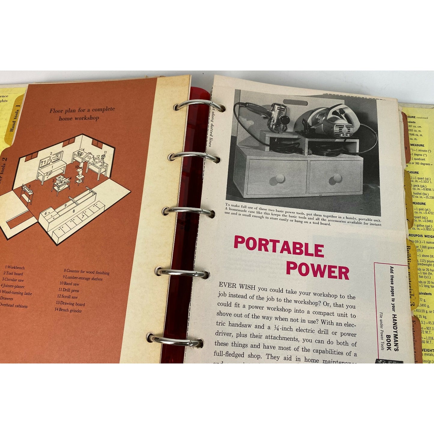 Vintage Better Homes & Gardens Handymans Book 1957 Looseleaf Edition