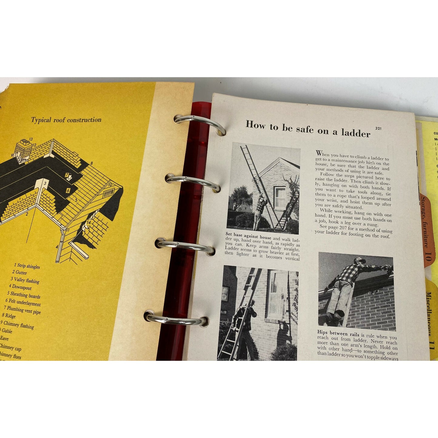 Vintage Better Homes & Gardens Handymans Book 1957 Looseleaf Edition