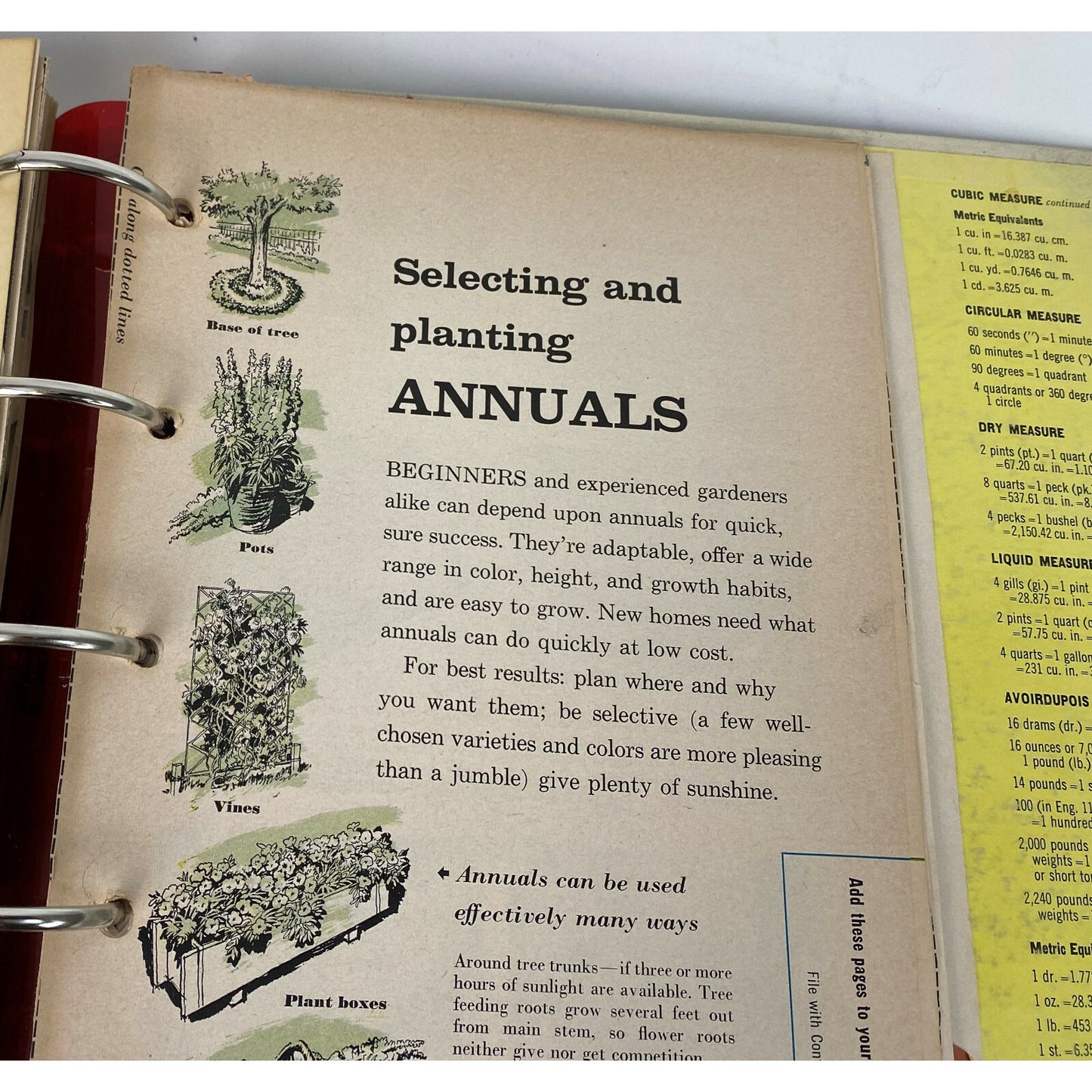 Vintage Better Homes & Gardens Handymans Book 1957 Looseleaf Edition