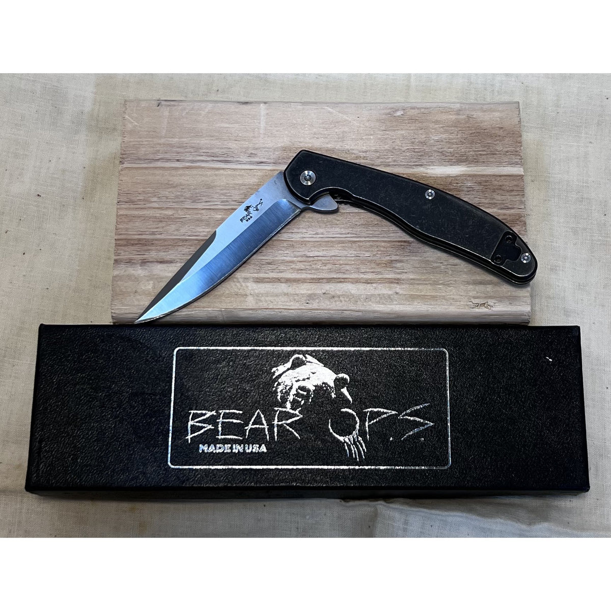 Bear Ops Rancor VIII MC-800-TI-S Folding Knife S35VN Blade Titanium Handle USA