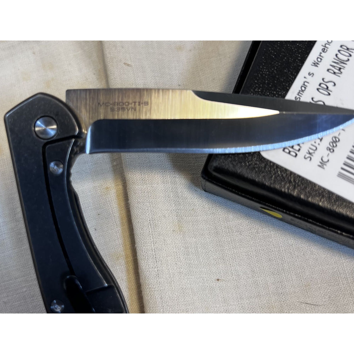 Bear Ops Rancor VIII MC-800-TI-S Folding Knife S35VN Blade Titanium Handle USA