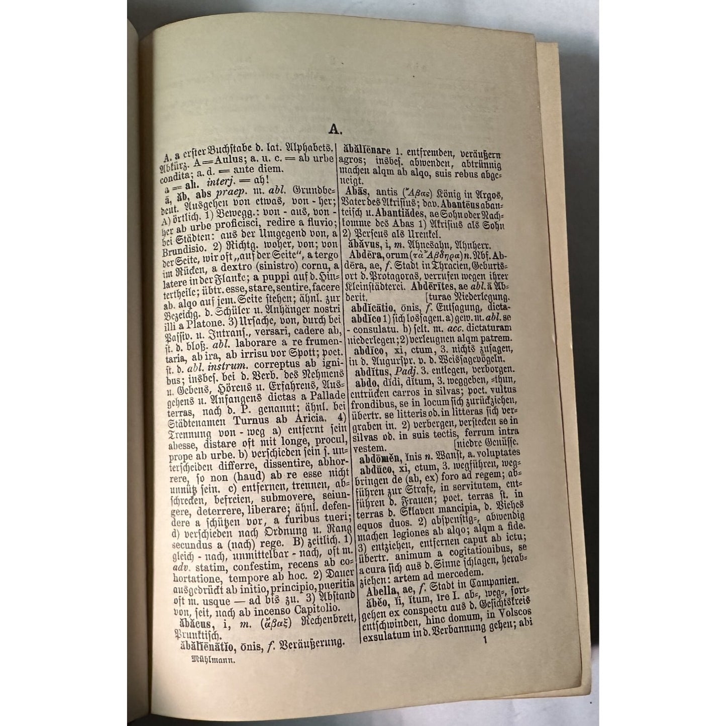 Dr. G. Mühlmanns 39th Edition Latin-German Handbook Edited By Dr. Hans Windel