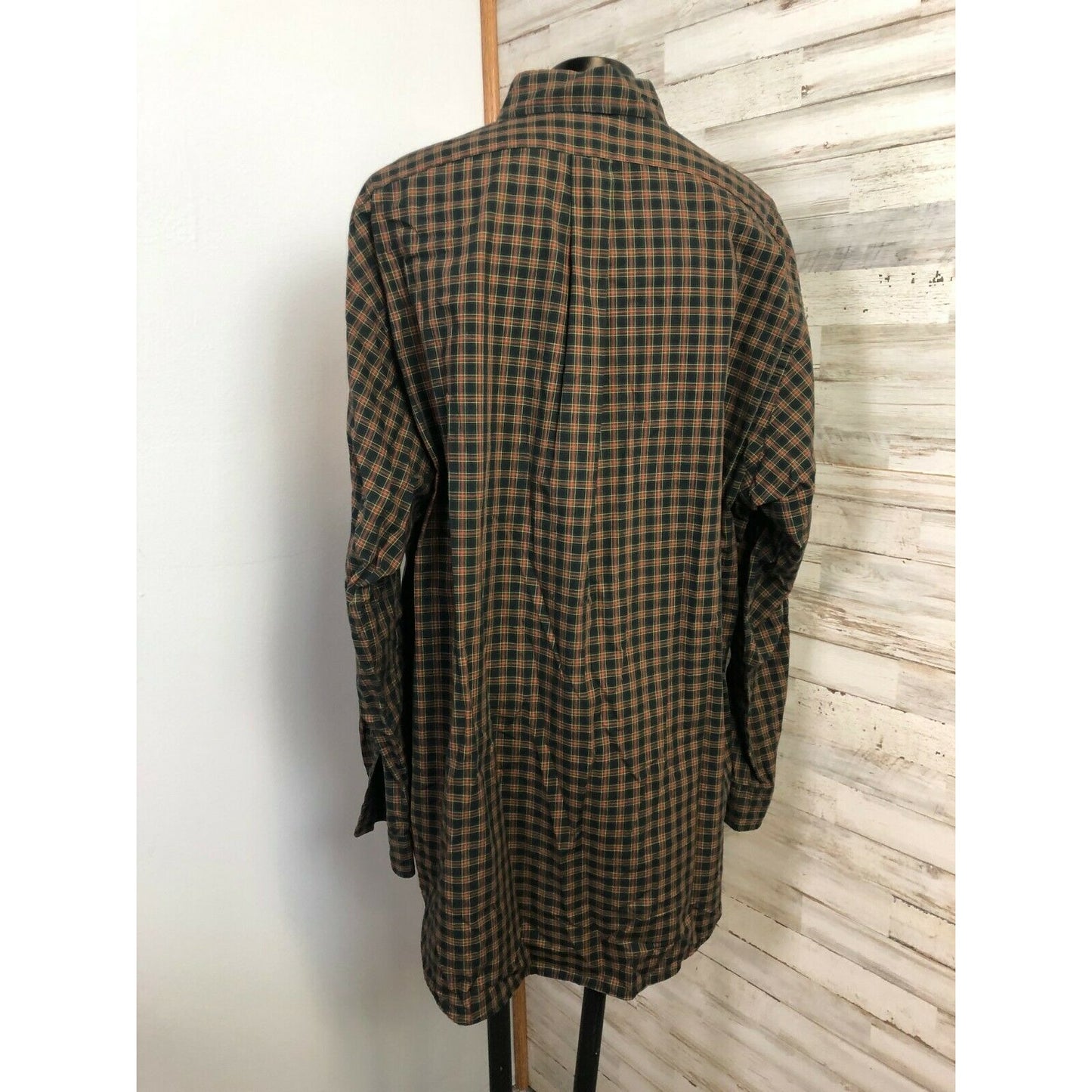 Ralph Lauren Men's XL Multicolor Plaid Button-Down Shirt 100% Cotton Long Sleeve