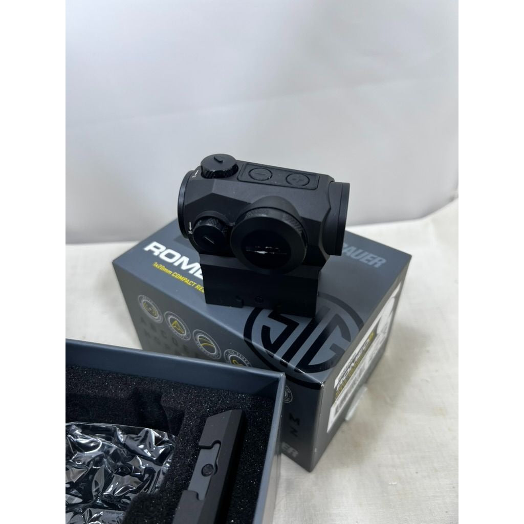 Sig Sauer Romeo5 1x20mm Compact Red Dot Sight 2 MOA Black 2  Mounts