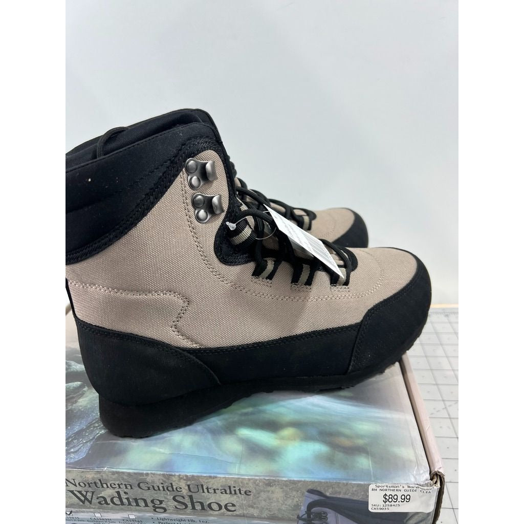 Caddis Northern Guide Ultra Lite Wading Shoes Men’s Size 8 Tan & Black With Box