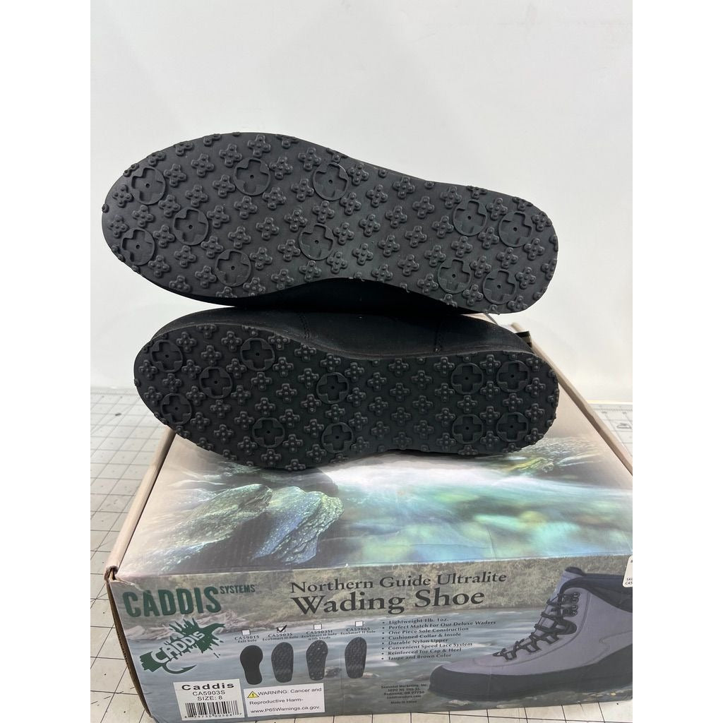 Caddis Northern Guide Ultra Lite Wading Shoes Men’s Size 8 Tan & Black With Box