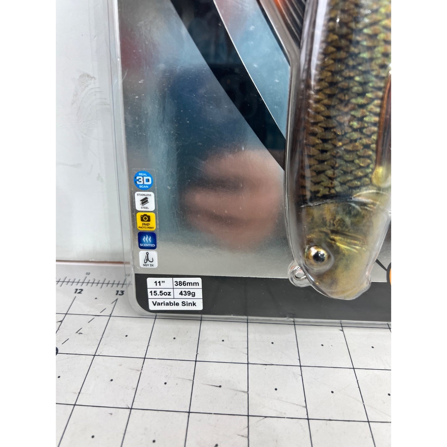 Savage Gear 3D Sucker X-Tail Musky Bait - Red Horse Sucker Flash