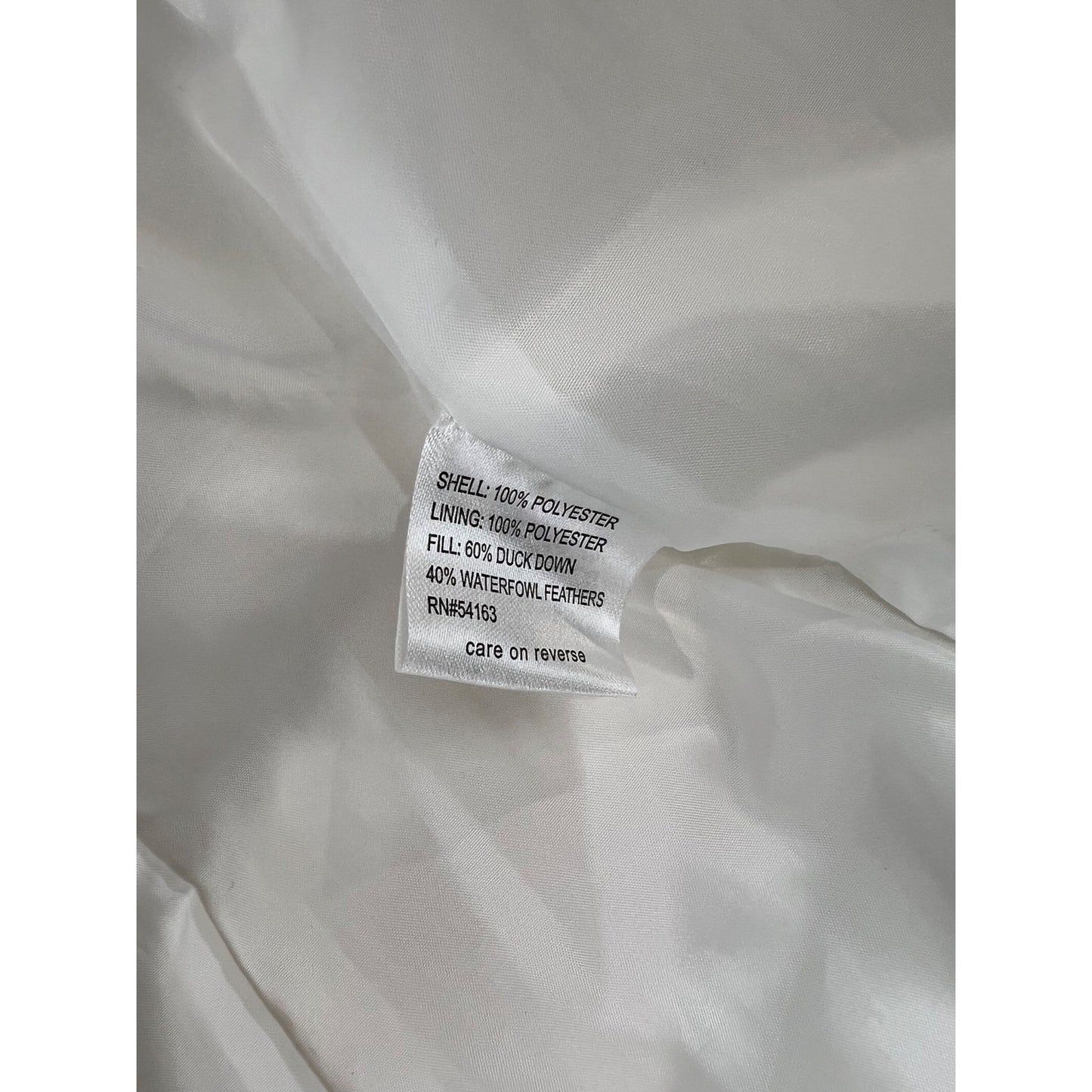 Calvin Klein White Puffer Jacket Down Fill Hidden Hood Women's Size M ~~minty~~