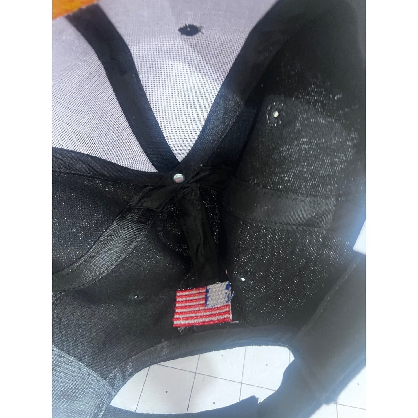NRA Black Baseball Cap Yellow Embroidered Logo & Adjustable Strap vintage?