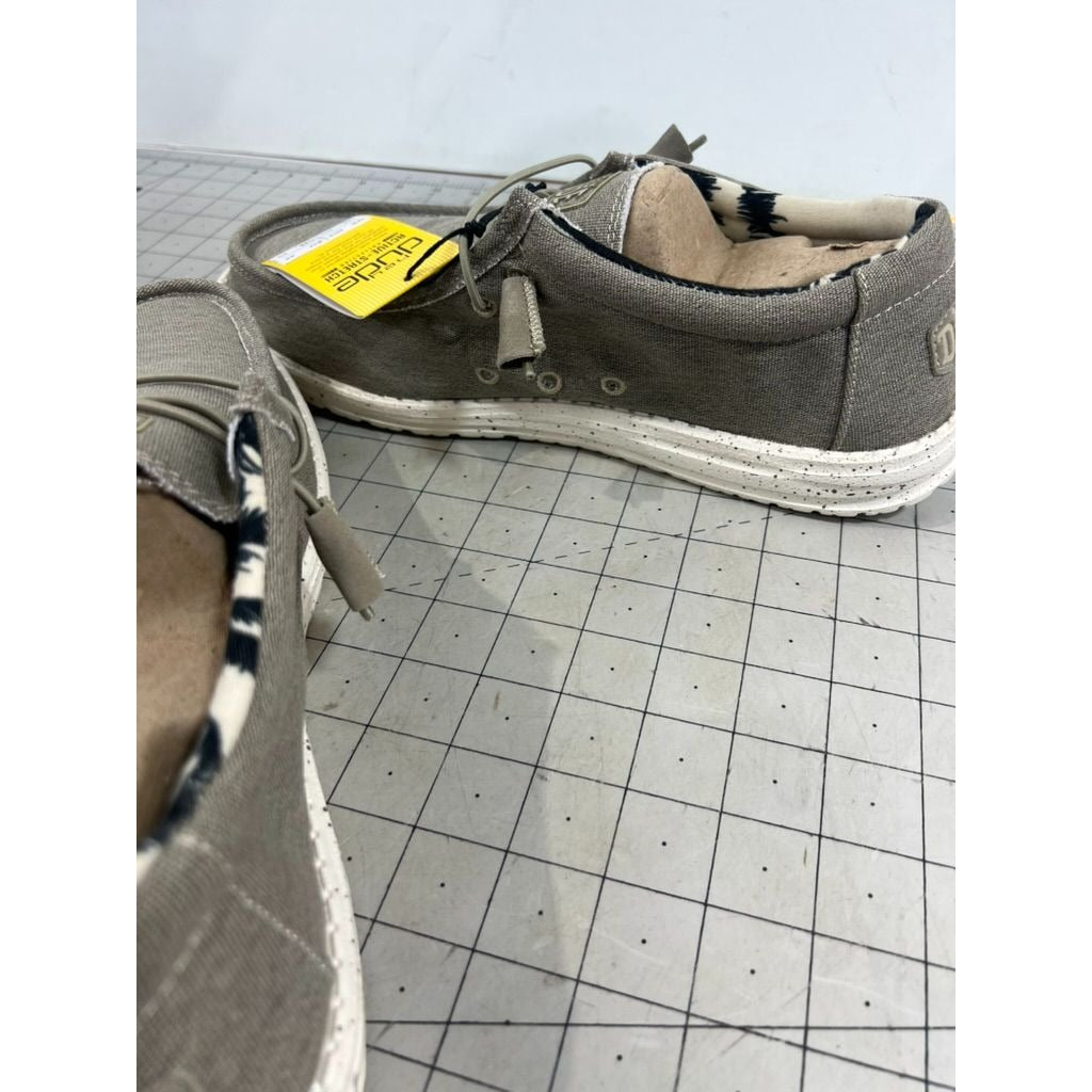 Hey Dude Men's Wally Stretch Casual Shoes Beige Sz. 12 New