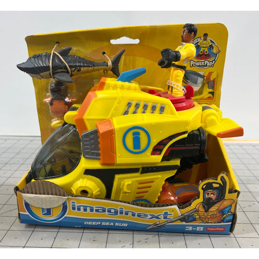 Fisher-Price Imaginext Deep Sea Sub With Diver Shark & Accessories