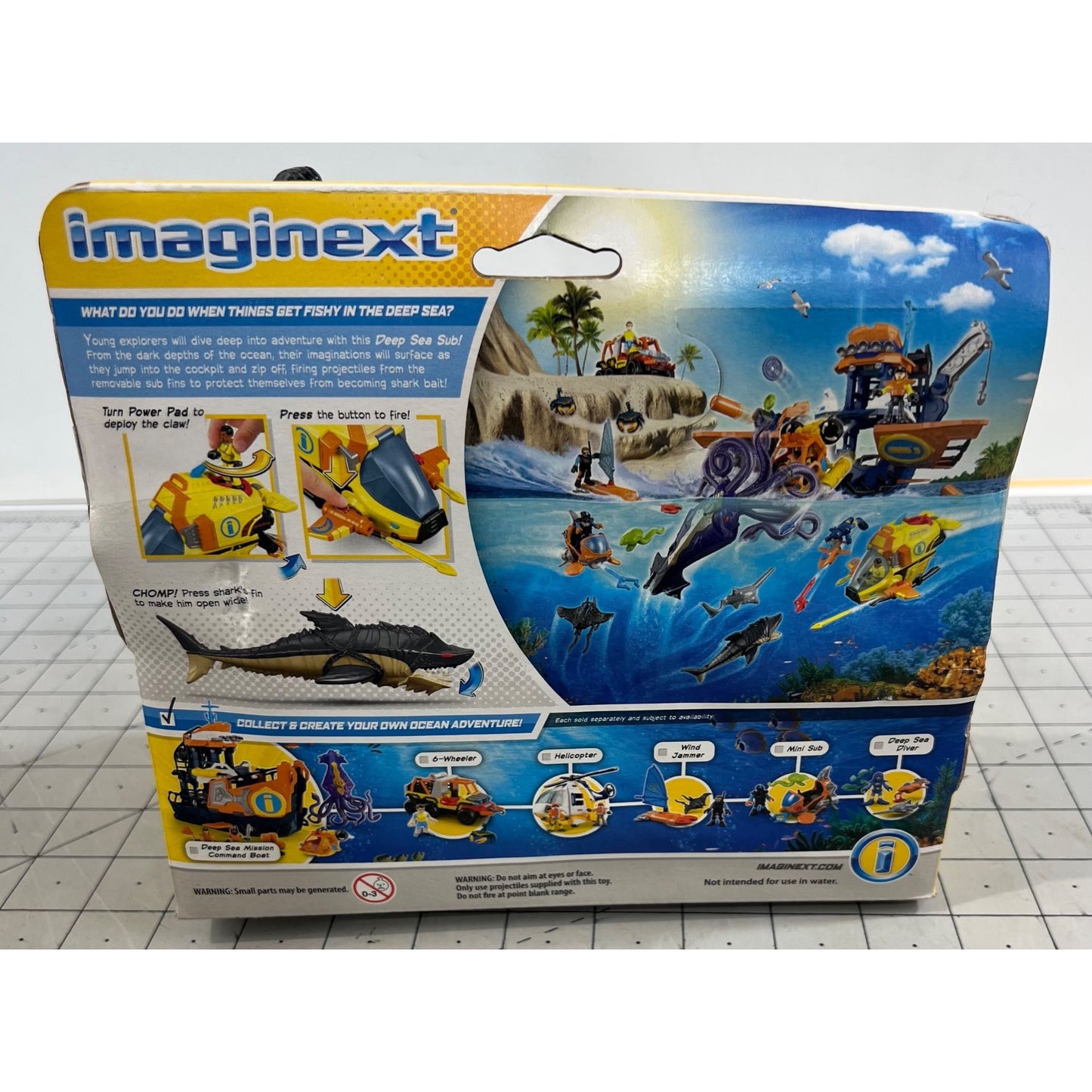 Fisher-Price Imaginext Deep Sea Sub With Diver Shark & Accessories