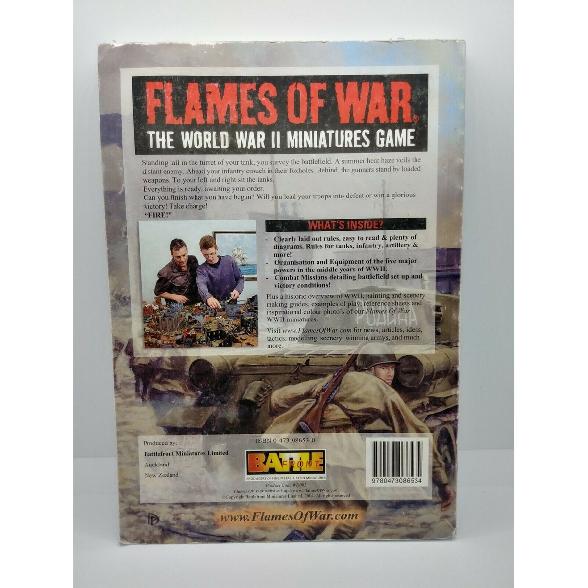 Flames Of War The World War II Miniatures Game Rulebook Battlefront Miniatures 2002