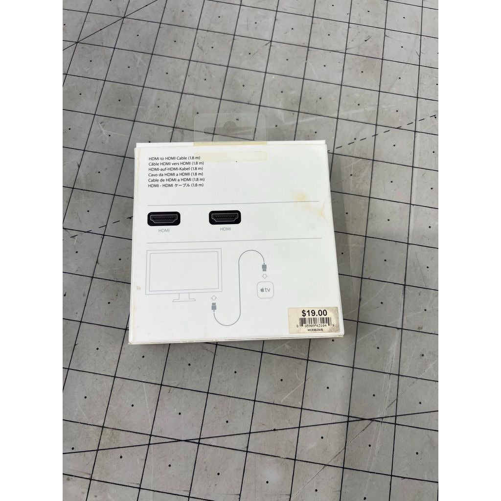 Apple HDMI To HDMI Cable 1.8M Black For TV/Monitor Connection New