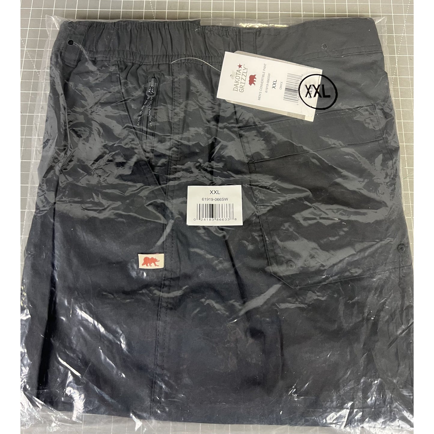 Dakota Grizzly Men's Convertible Pants XXL Onyx Lightweight NEW~~~