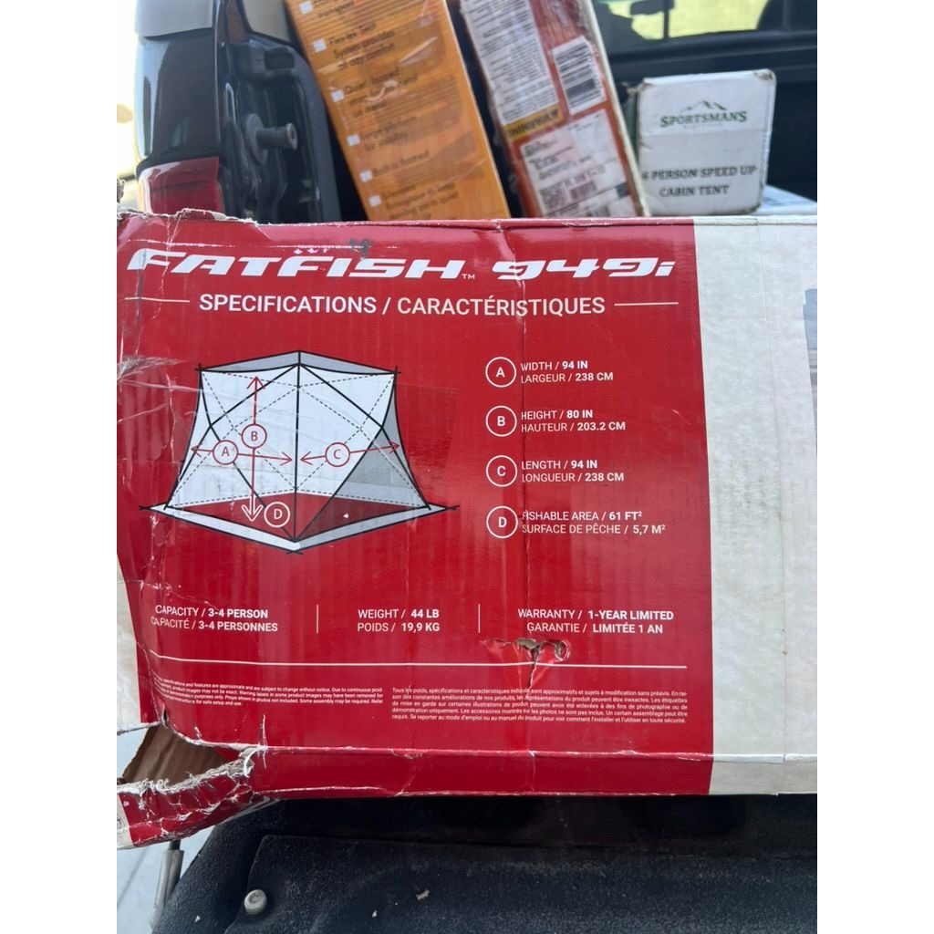 Eskimo Fatfish 949i Insulated Hub Ice Fishing Shelter - Red