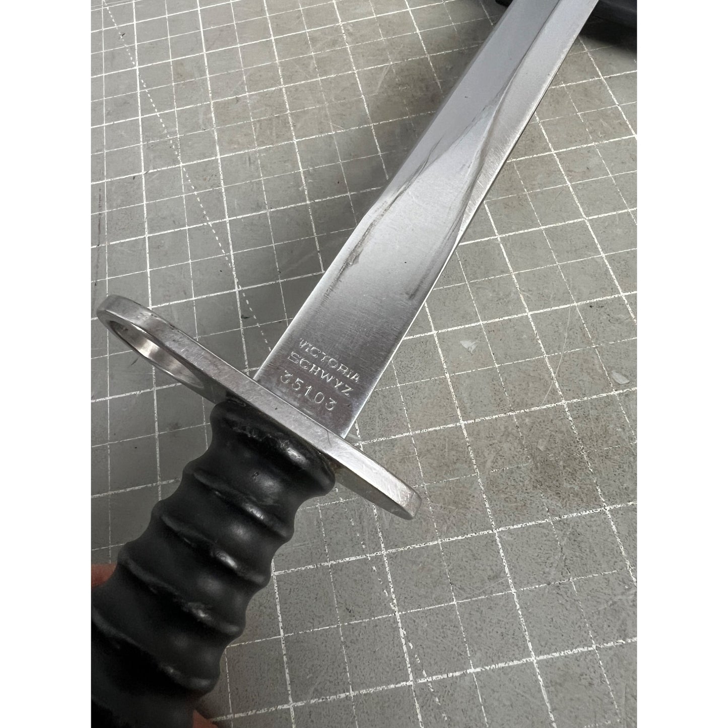 Vintage Swiss Military Bayonet w/Scabbard 1950’s
