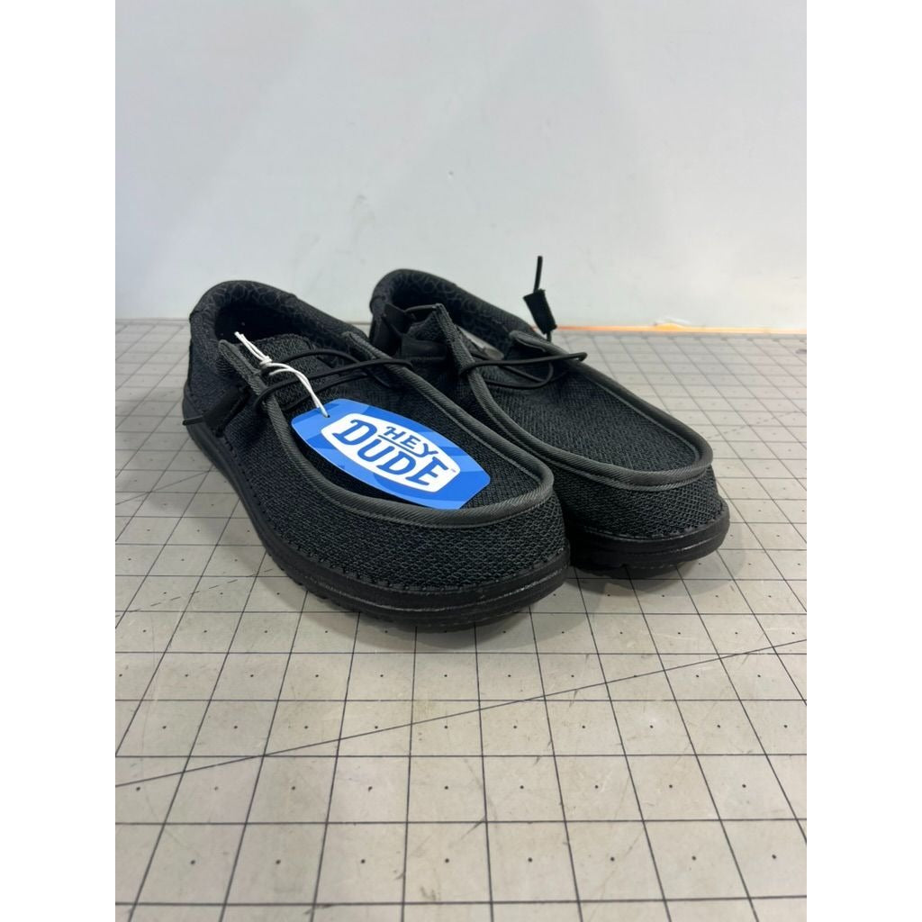 Men’s HEYDUDE Wally Sox Micro Casual Shoe - Total Black Sz. 11 New