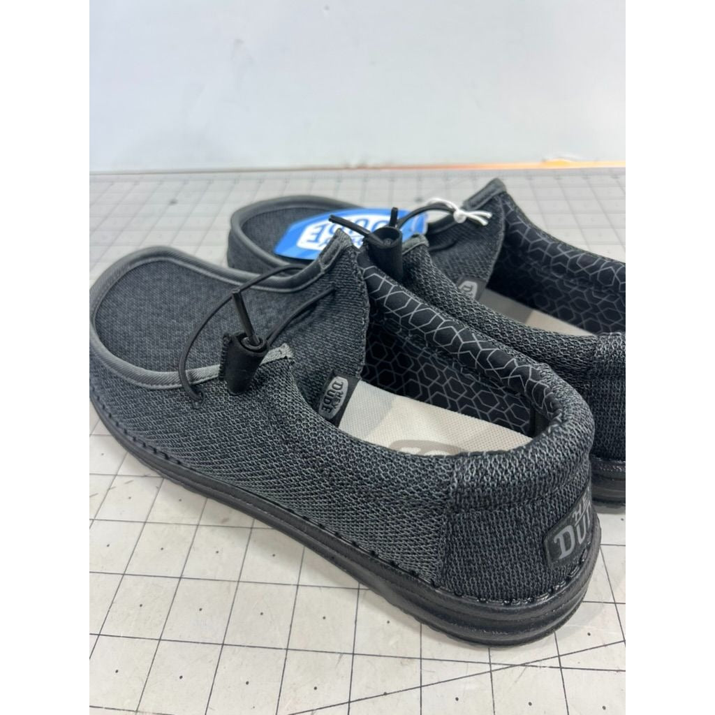 Men’s HEYDUDE Wally Sox Micro Casual Shoe - Total Black Sz. 11 New