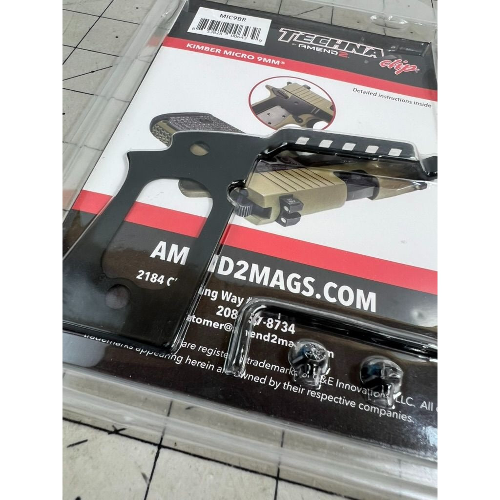 Techna Clip By Amend2 Kimber Micro 9mm Holsterless Carry Clip Kit - MIC9BR