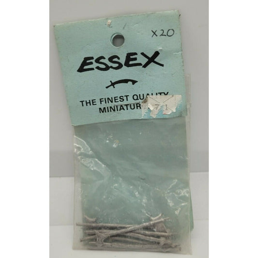 ESSEX War Miniatures 8 Weapon Pack - Finest Quality Miniatures Pole Axe Halberd