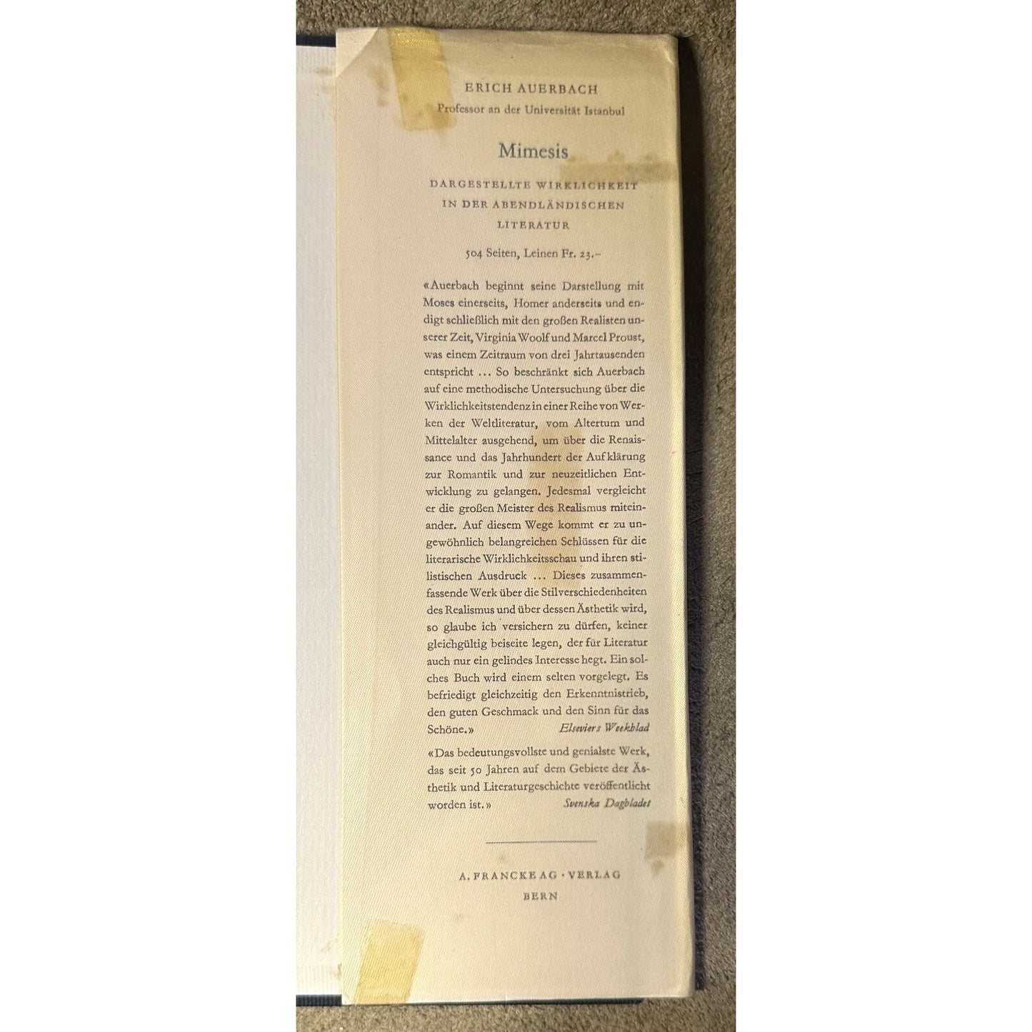 Die Wiederkunft Des Dionysos Book By J.H.W. Rosteutscher 1947