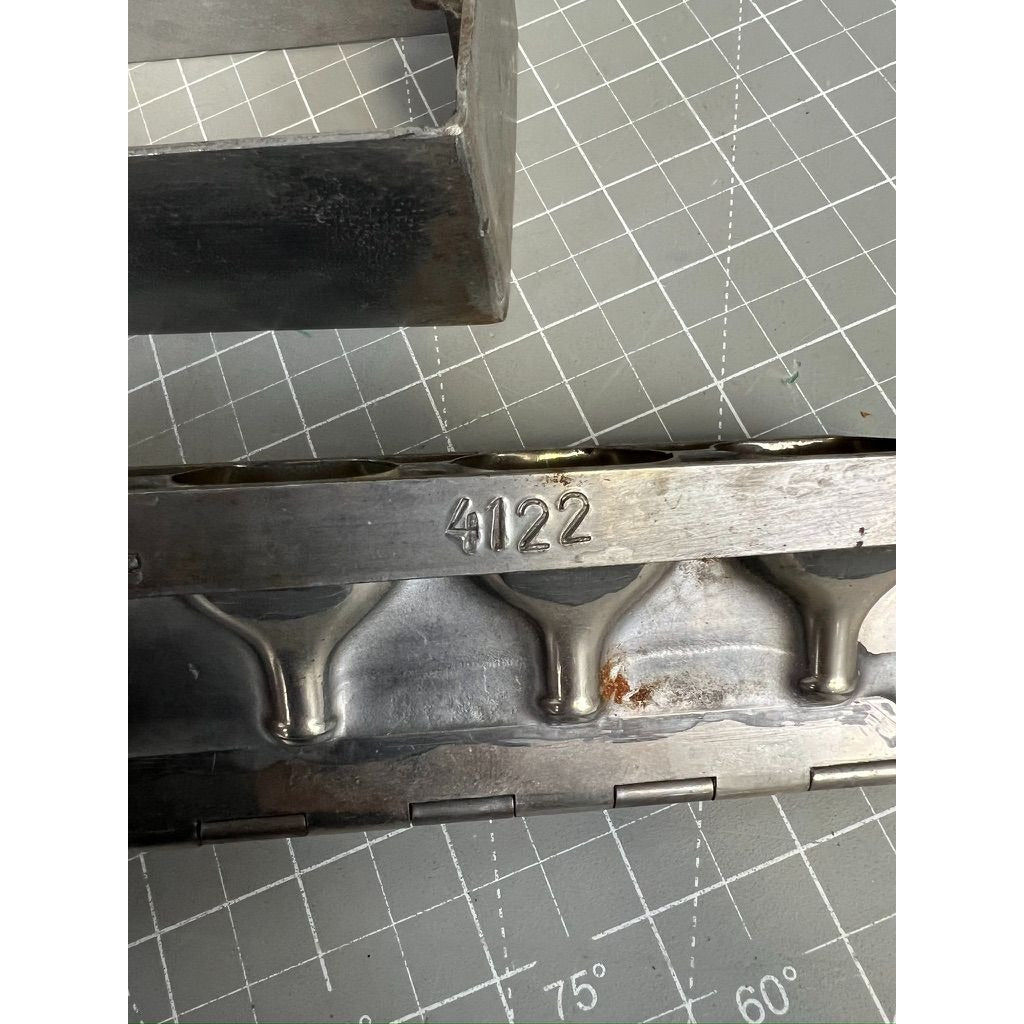 Laurosch Schwabisch GMUND Antique Chocolate Candy Mold 4122 Metal Hinged Design