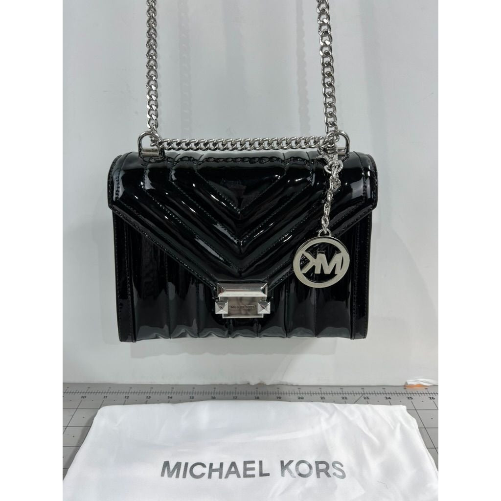 Michael Kors Whitney Medium Quilted Shoulder Bag Accordion Chain Crossbody Purse