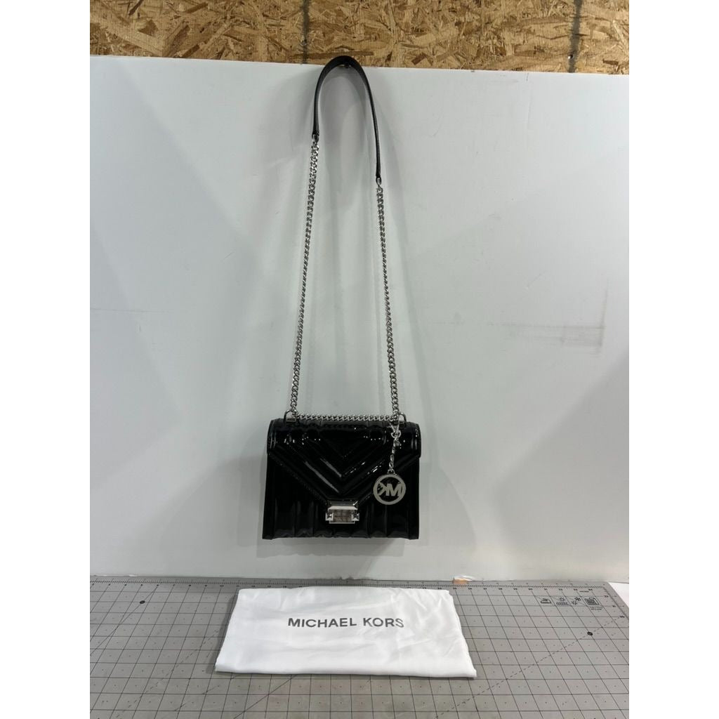 Michael Kors Whitney Medium Quilted Shoulder Bag Accordion Chain Crossbody Purse