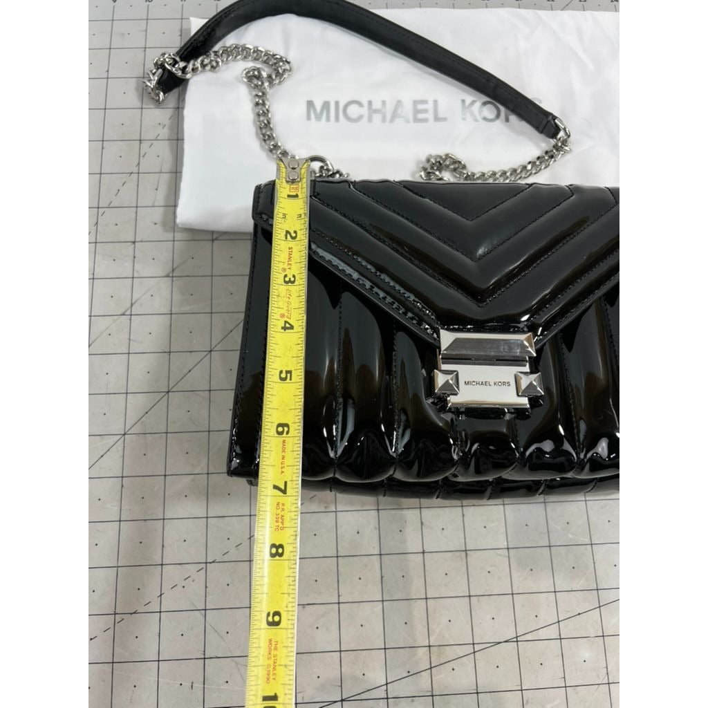 Michael Kors Whitney Medium Quilted Shoulder Bag Accordion Chain Crossbody Purse