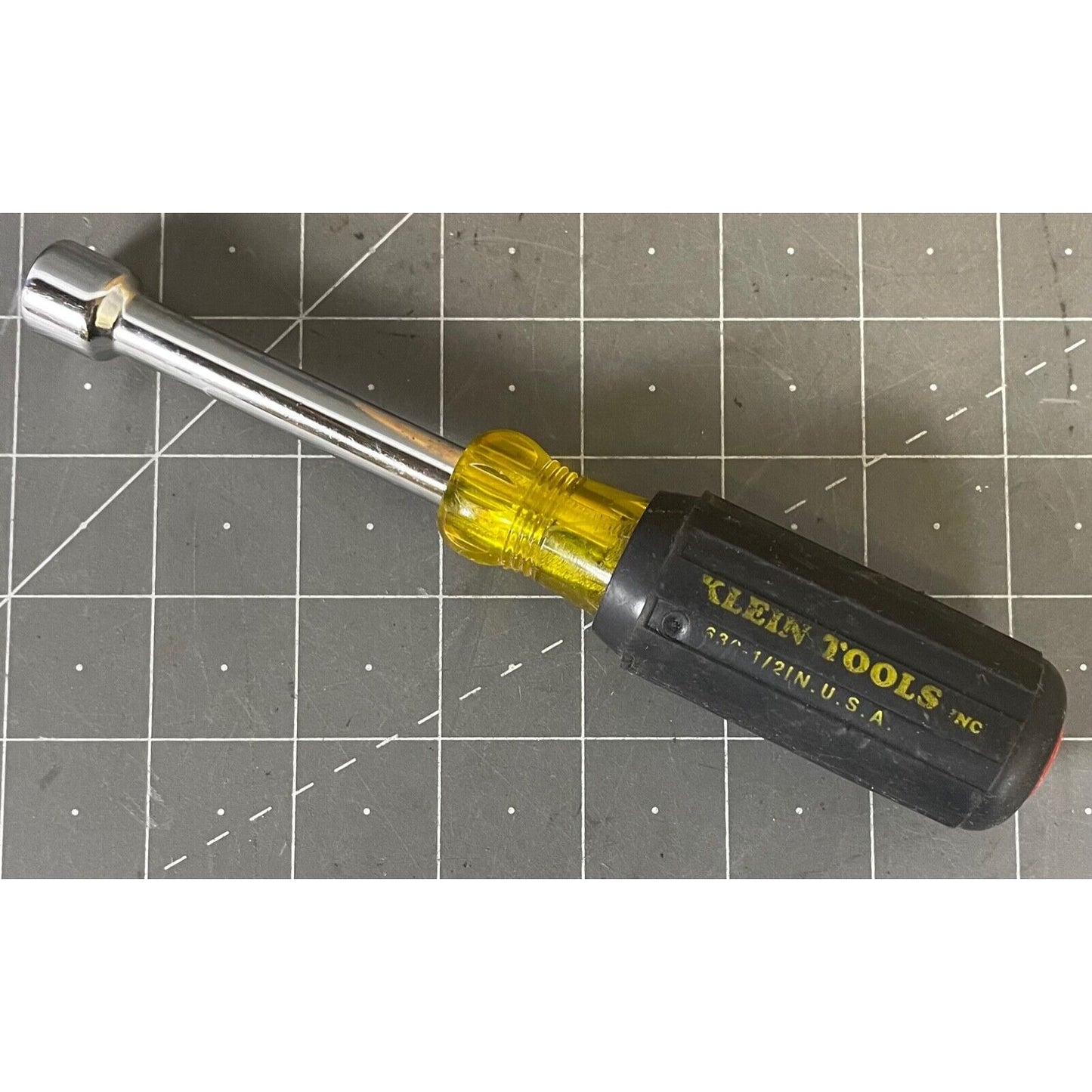 Klein Tools 630 1/2" Hollow Shaft Magnetic Nut Driver 6-Point Bold Handle