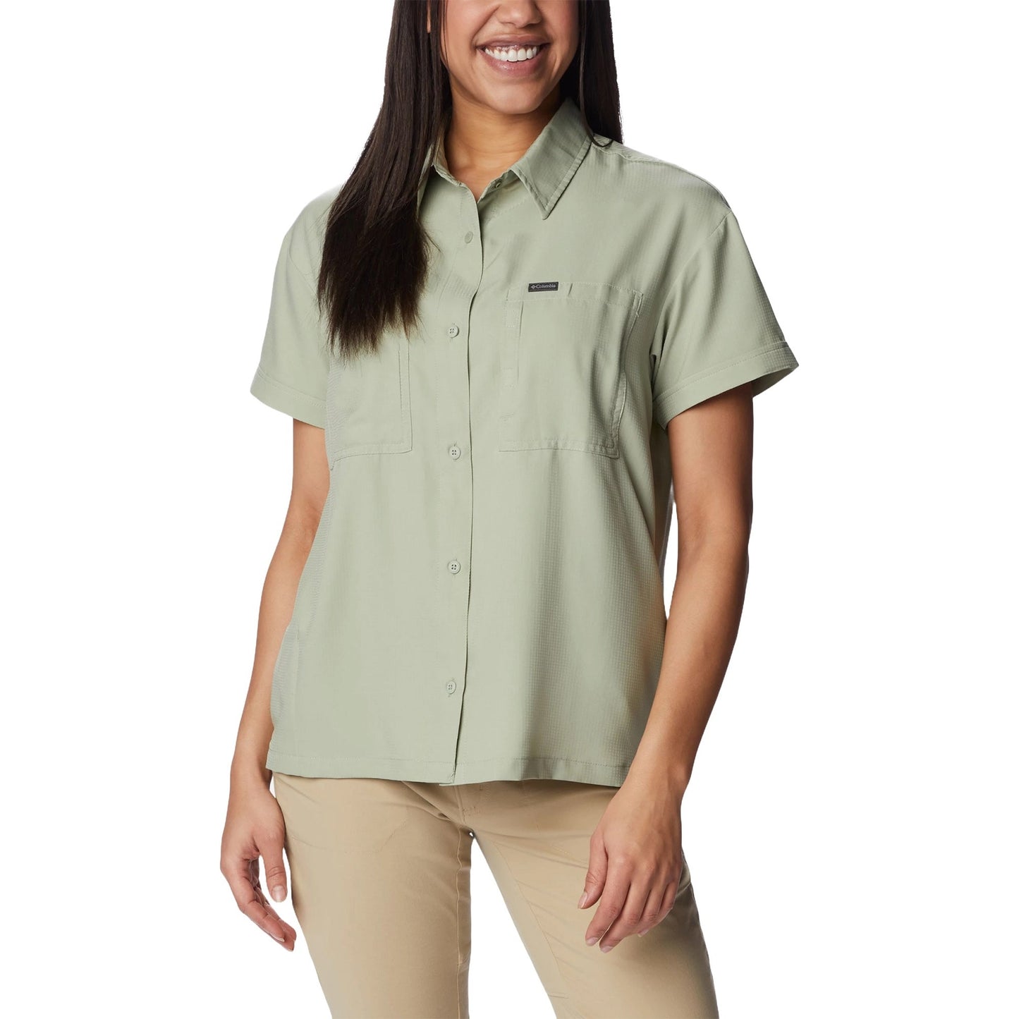 Columbia Women's Silver Ridge Omni-Shade Short Sleeve Button up Shirt Sz. XL New