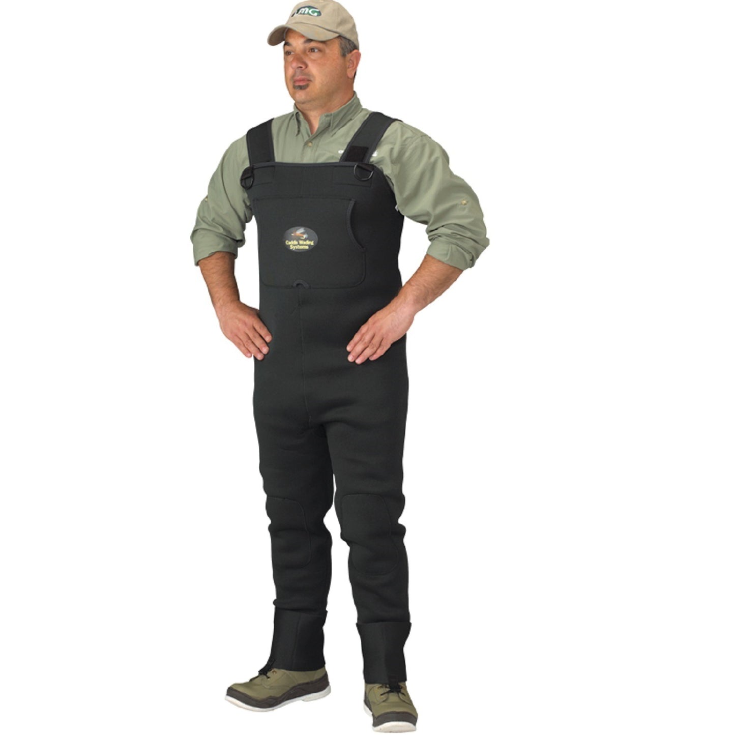 Caddis Neoprene Stockingfoot Chest Wader Men’s Size M Forest Green 3.5mm New