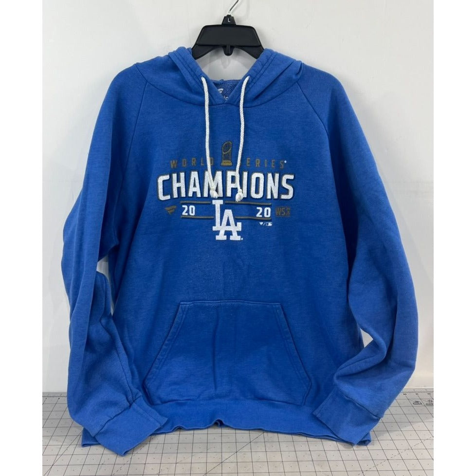 Los Angeles Dodgers 2020 World Series Champions Blue Hoodie Sweatshirt Men's 2XL