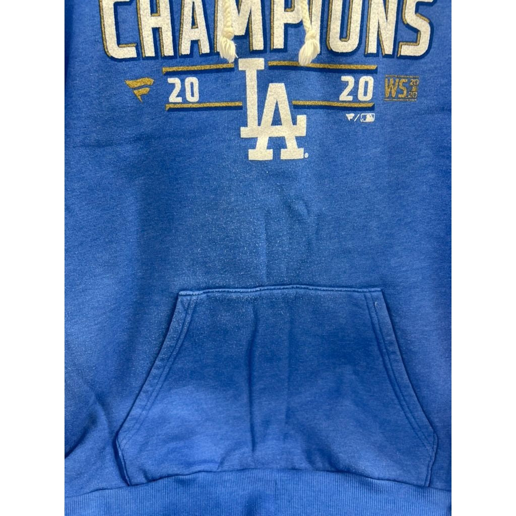 Los Angeles Dodgers 2020 World Series Champions Blue Hoodie Sweatshirt Men's 2XL