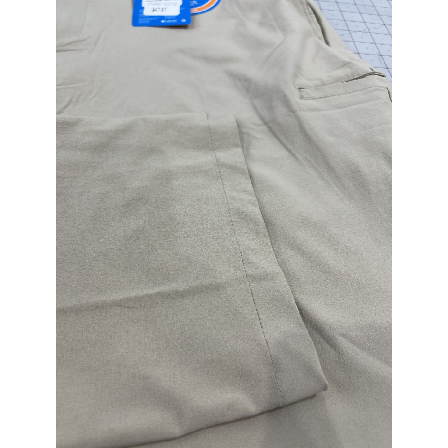 Columbia Men's PFG Terminal Tackle Fishing Pants - Fossil 42X30 New UPF150