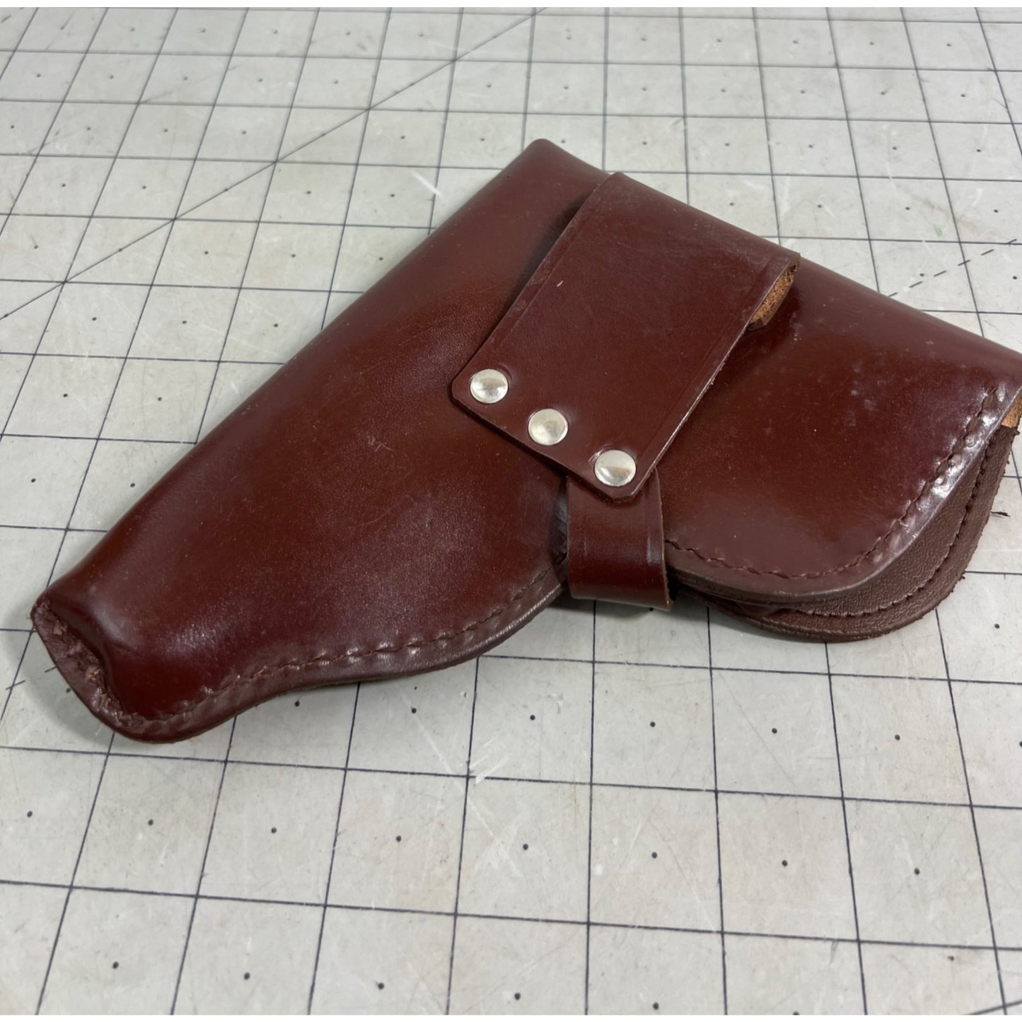 Makarov Brown Leather Holster Vintage Cold War Era Magazine Holder Unissued