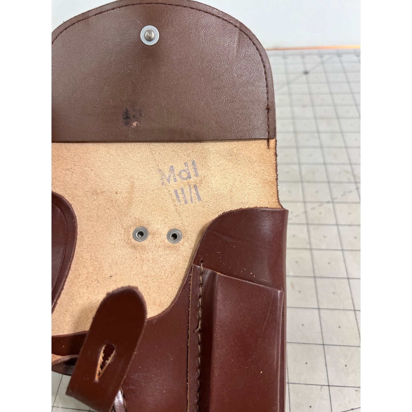 Makarov Brown Leather Holster Vintage Cold War Era Magazine Holder Unissued