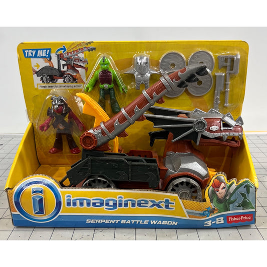 Imaginext Serpent Battle Wagon With Accessories & Figures By Fisher-Price New-ish