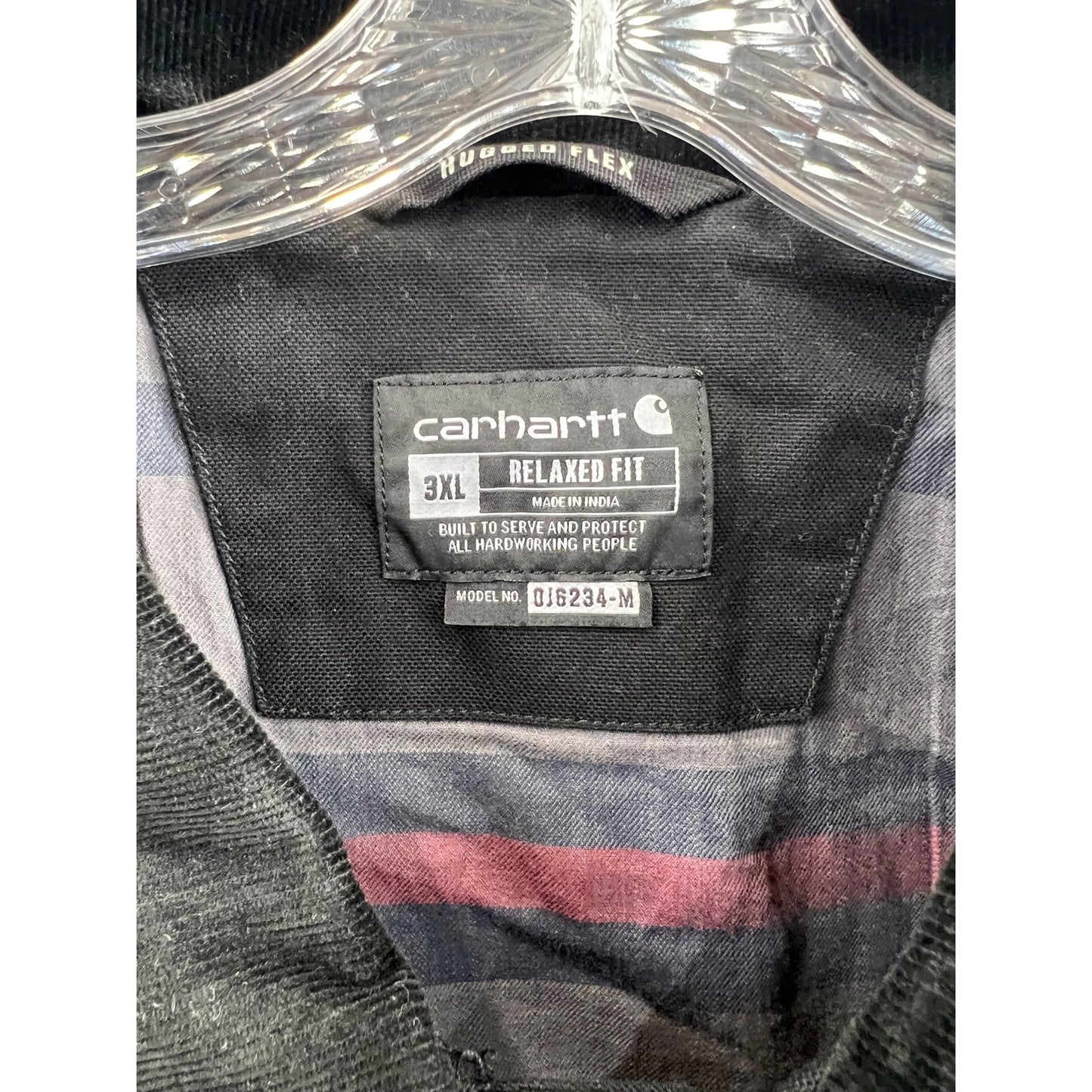 Carhartt Men's Rugged Flex Relaxed Fit Duck Detroit Jacket | Black | 3XL OJ6234