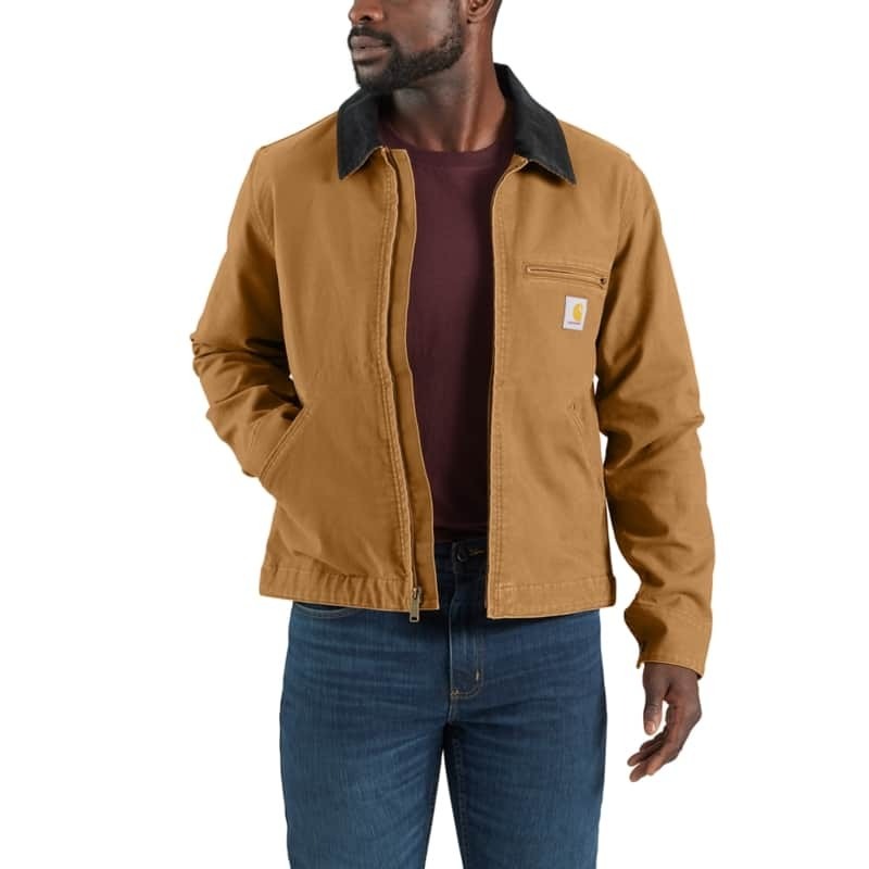 Carhartt Men's Rugged Flex Relaxed Fit Duck Detroit Jacket | Black | 3XL OJ6234
