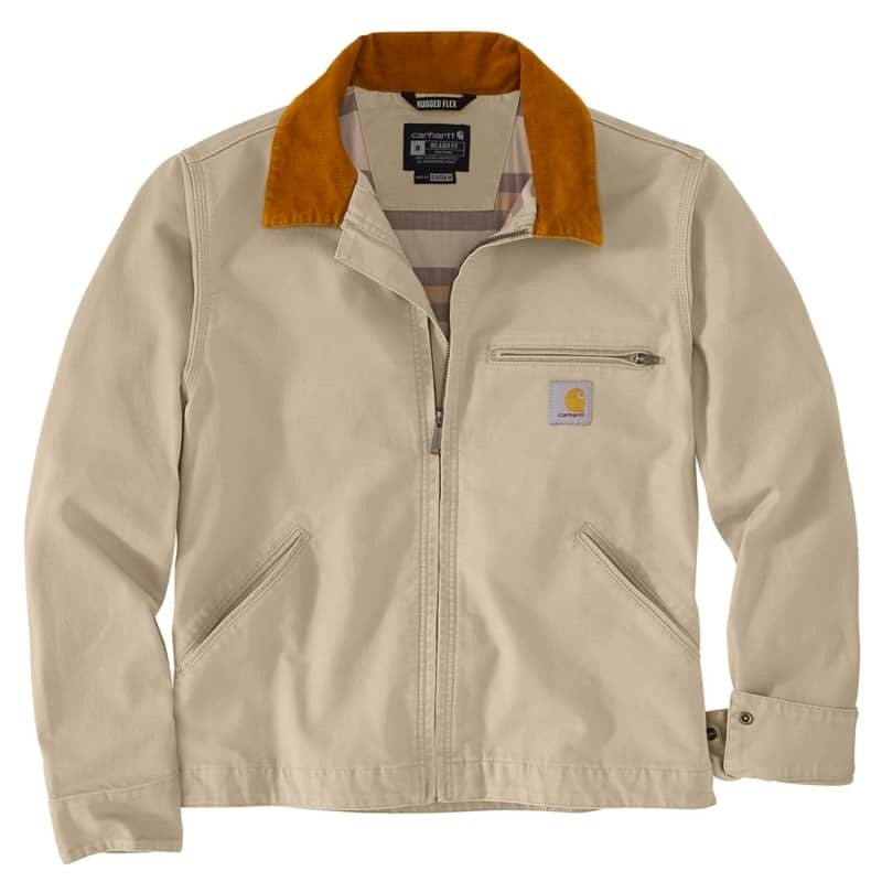 Carhartt Men's Rugged Flex Relaxed Fit Duck Detroit Jacket | Black | 3XL OJ6234