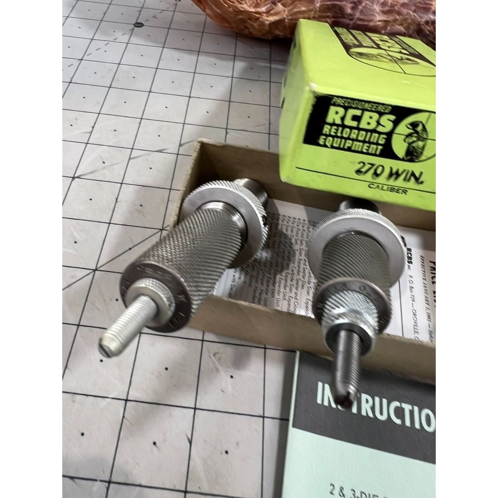 RCBS Reloading Dies .270 Win Caliber Sizer & Seater Set 13501 1960’s Vintage