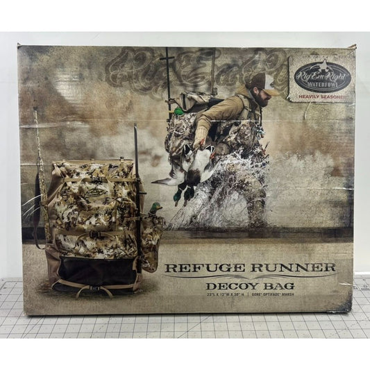 Rig 'Em Right Refuge Runner Decoy Bag Optifade Marsh - Marsh Camo New