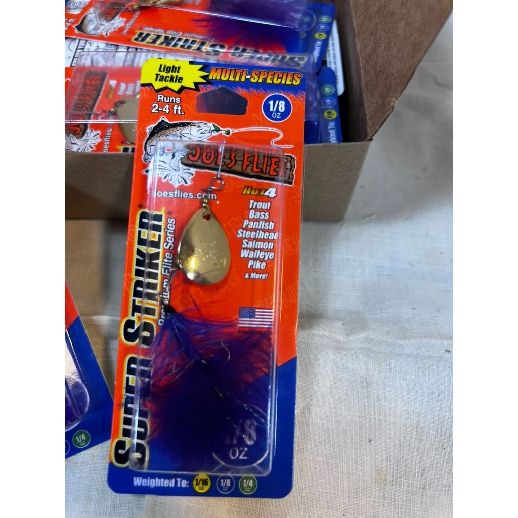 Joes Flies Super Striker Purple Woolly Bugger 1/8 Oz Fishing Lures 12-Pack