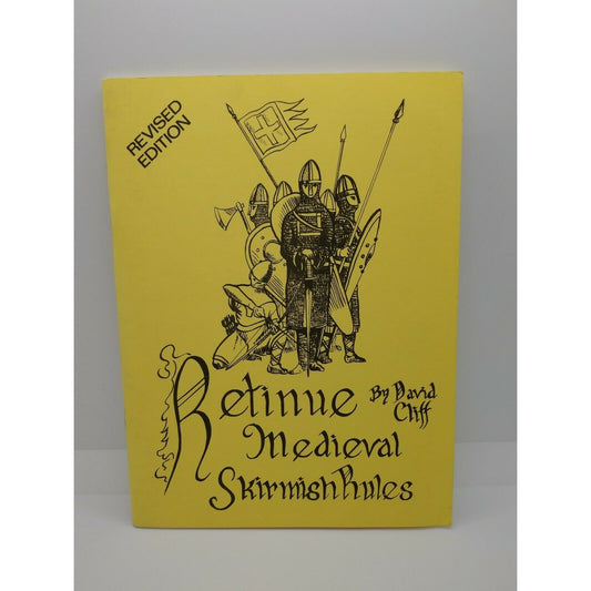 Retinue Medieval Skirmish Rules Revised Edition David Cliff 1982 Tabletop Games
